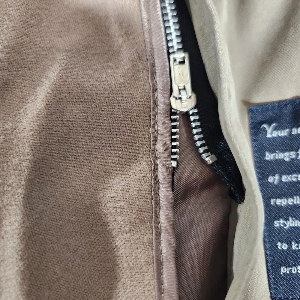Vintage London Fog Maincoat Womens Size Medium  Reg Khaki Made In USA - Picture 15 of 16